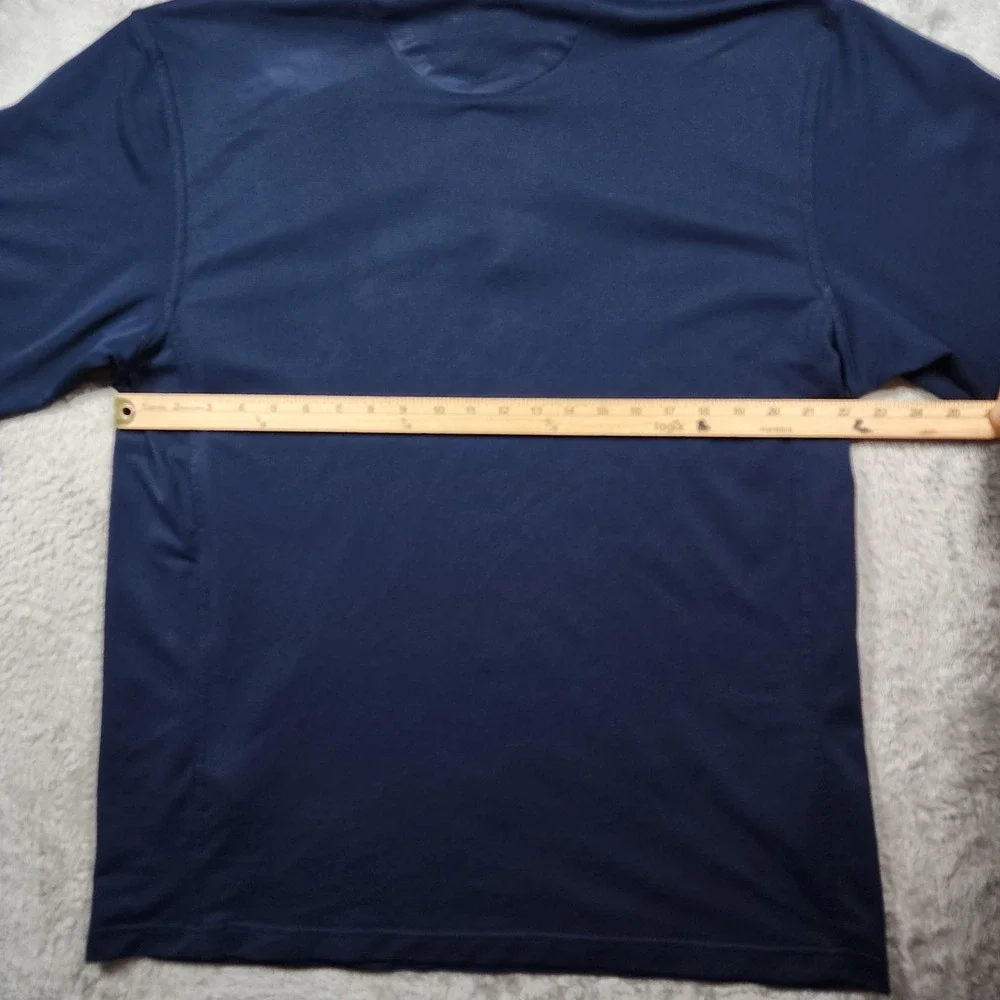 Michigan Wolverines Polo Shirt Mens 2XL Blue NCAA Football Nike FIT Dry